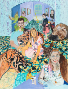 Pro tu radost, olej na plátně, 230x300cm, 2020 - Tereza Zichová
