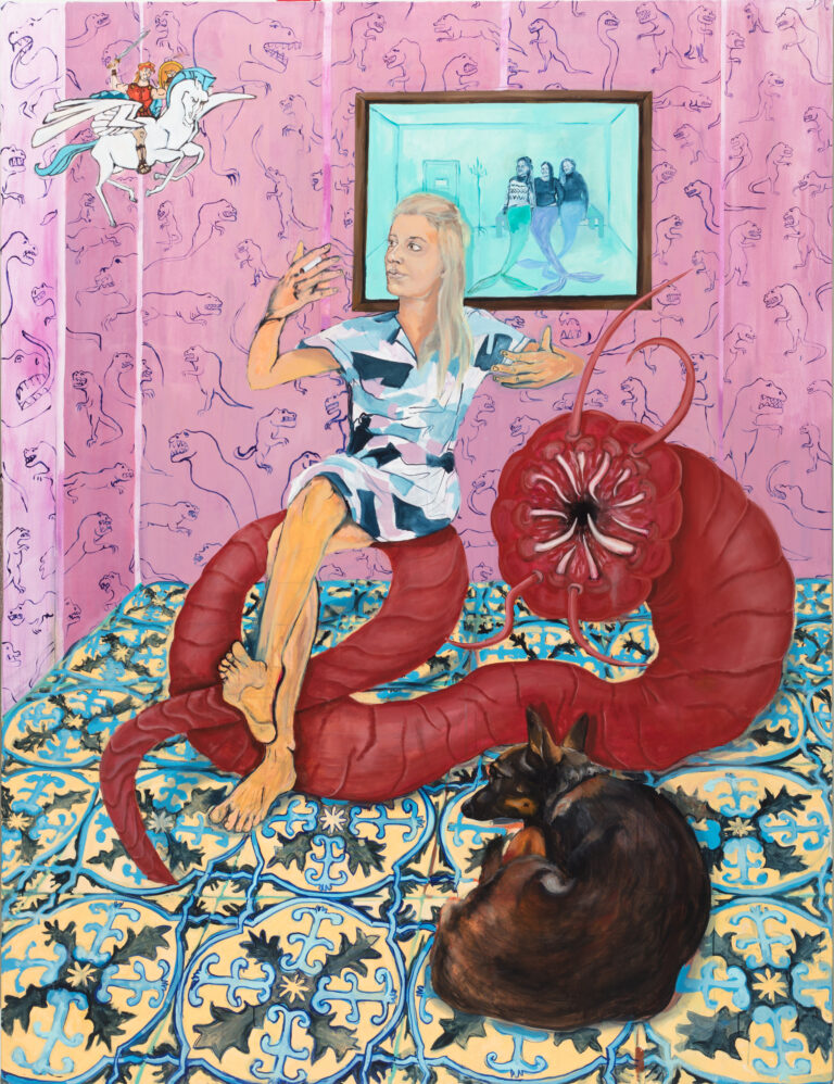 Čekárna, olej na plátně, 230x300cm, 2020 - Tereza Zichová